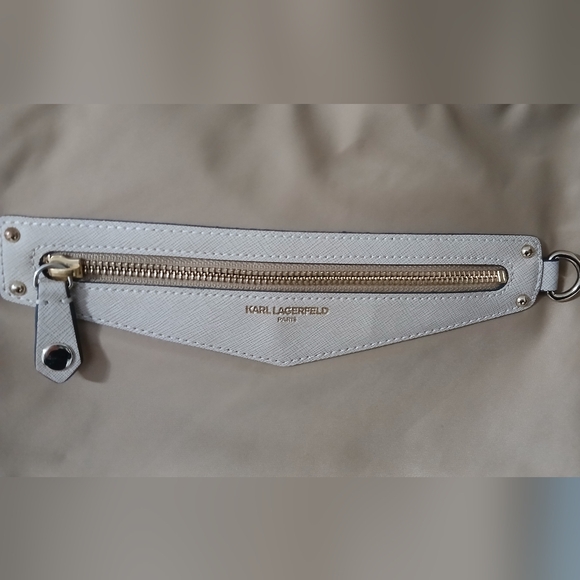 Karl Lagerfeld Purse,16 x 10.5 x 5in. Lots of Life Yet, Canvas, Good Condition - Picture 8 of 9